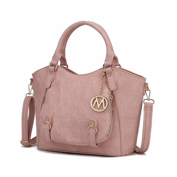 Mia K Collection Shoulder Bag, Pu Leather Pocketbook Top-Handle :D - Picture 1 of 7